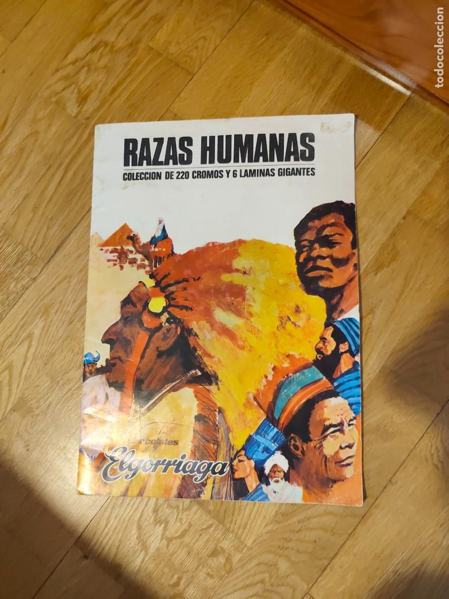 Coleccionismo &aacute;lbumes: &Aacute;lbum Razas humanas. Elgorriaga. Completo a falta de 1 cromo + sobre vac&iacute;o