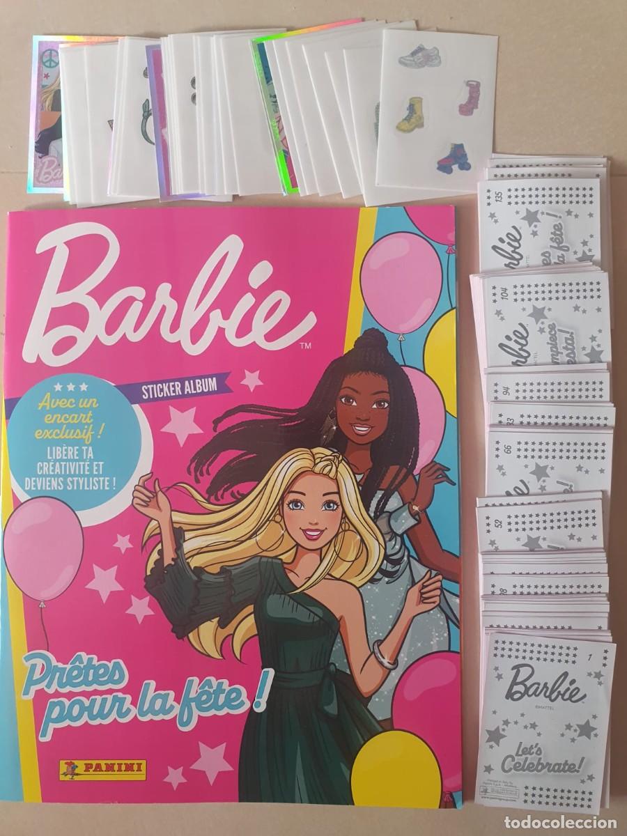 Coleccionismo &aacute;lbumes: BARBIE PRETES POUR LA FETE PANINI FRANCIA 2024 CROMOS SIN PEGAR LEER