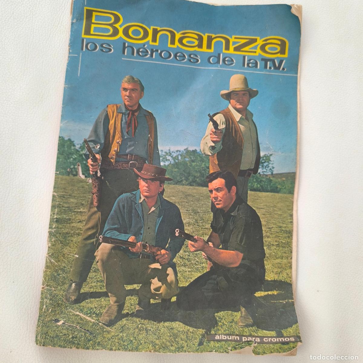 Coleccionismo &aacute;lbumes: Bonanza, los h&eacute;roes de la T.V., 1963, &aacute;lbum vac&iacute;o, Fher,