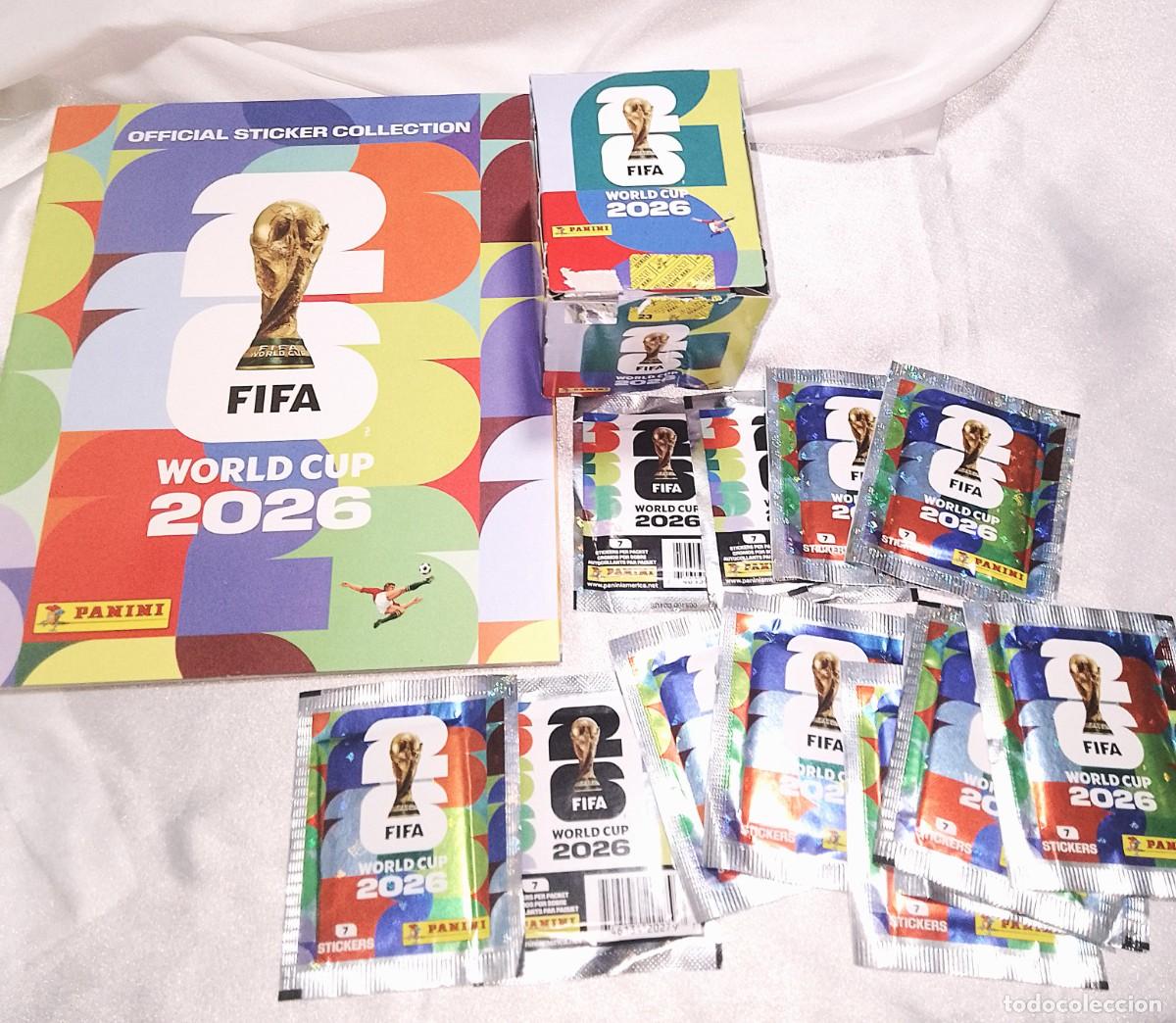 Coleccionismo &aacute;lbumes: MUNDIAL FUTBOL 2026-ALBUM PLANCHA+13 SOBRES S/A+UNA CAJA VACIA-IMPECABL-LEER DESCRIPCION Y VER FOTOS