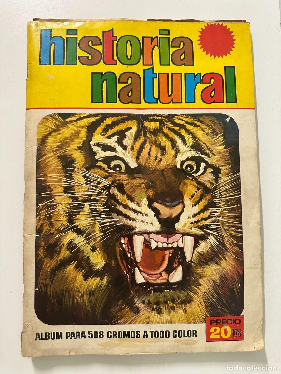 Coleccionismo &aacute;lbumes: Album antiguo Historia Natural incompleto 1967