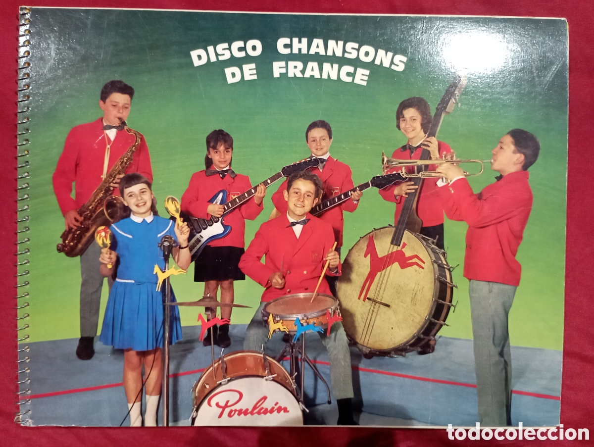 Coleccionismo &aacute;lbumes: &Aacute;lbum de cromos incompleto &rdquo;Disco chansons de France&rdquo; Chocolates Poulain