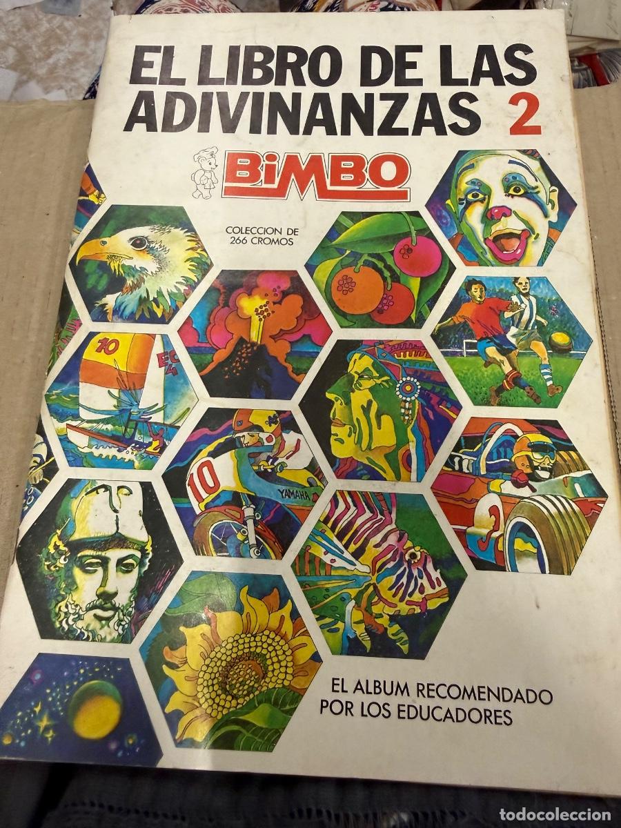 Coleccionismo &aacute;lbumes: EL LIBRO DE LAS ADIVINANZAS N.2 BIMBO. .Antiguo album de cromos incompleto