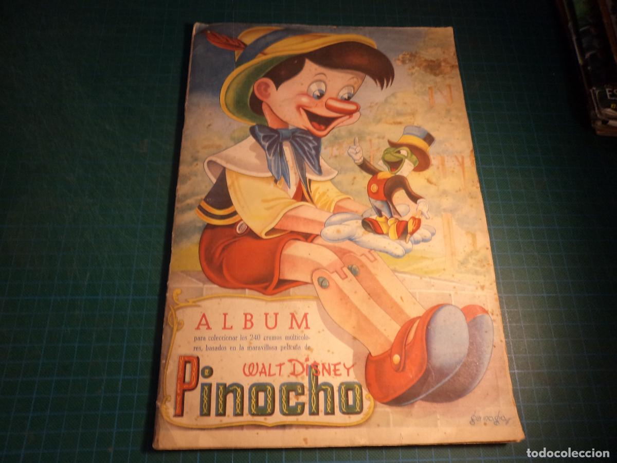 Coleccionismo &aacute;lbumes: Pinocho de Walt Disney. Le faltan 41 cromos de 240. Fher.