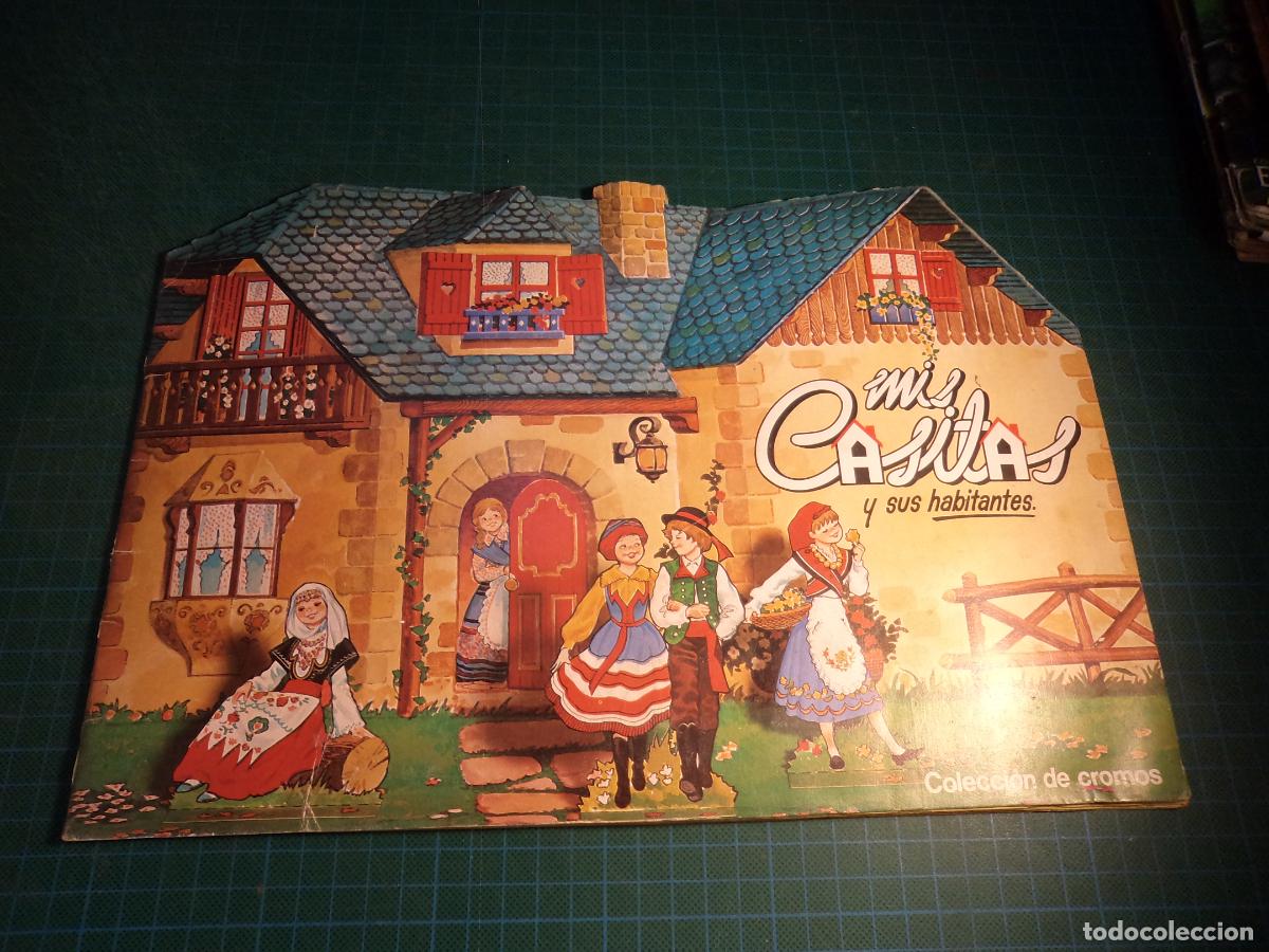 Coleccionismo &aacute;lbumes: Mis casitas y sus habitantes. Ediciones Este. Con el 70% de los cromos aprox. Hoja central suelta.