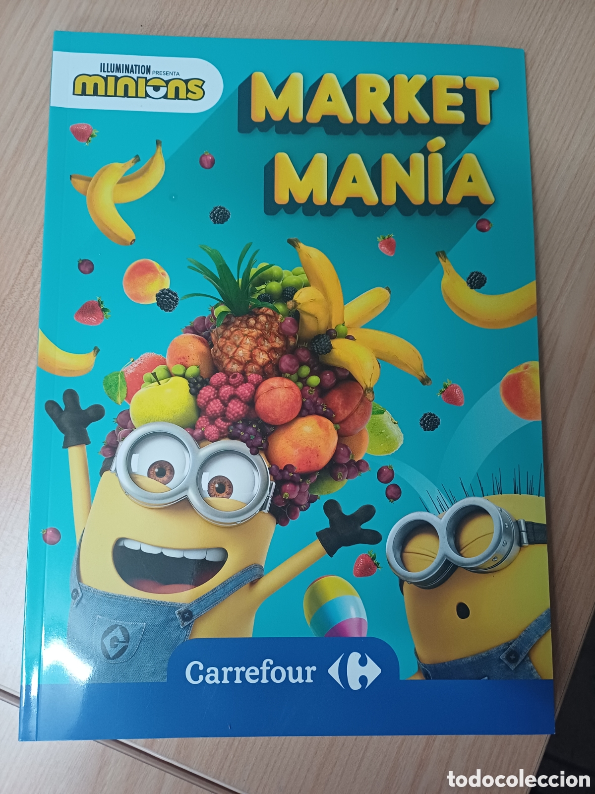 Coleccionismo &aacute;lbumes: &Aacute;LBUM VAC&Iacute;O MARKET MANIA CARREFOUR MINIONS