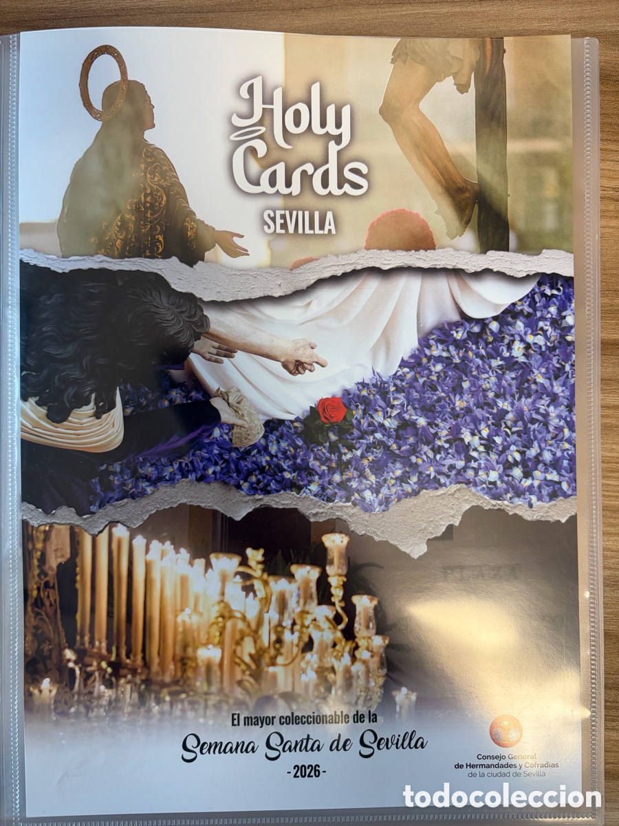 Coleccionismo &aacute;lbumes: &Aacute;lbum Holy Cards Sevilla 2026 + 150 estampas repetidas aprox.