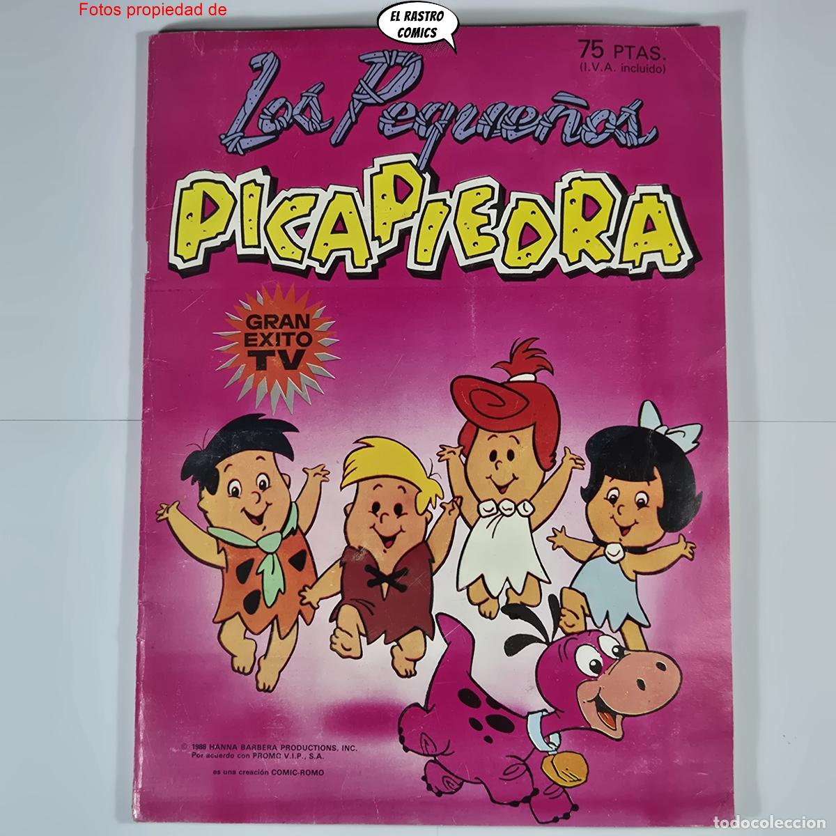 Coleccionismo &aacute;lbumes: Album Los peque&ntilde;os Picapiedra, con 209 cromos, casi completo, ed Comic Romo 1988