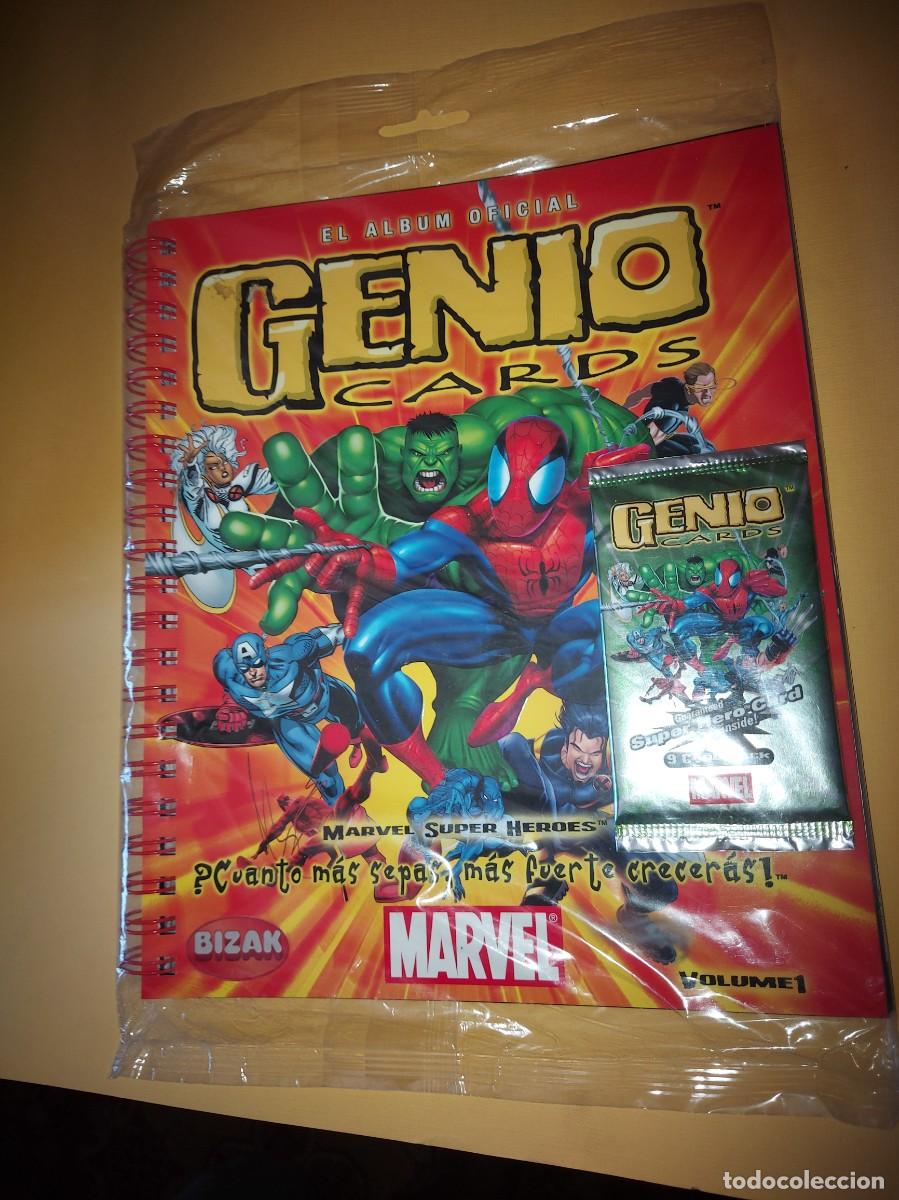 Coleccionismo &aacute;lbumes: ALBUM OFICIAL GENIO CARDS - MARVEL SUPER HEROES - BIZAK