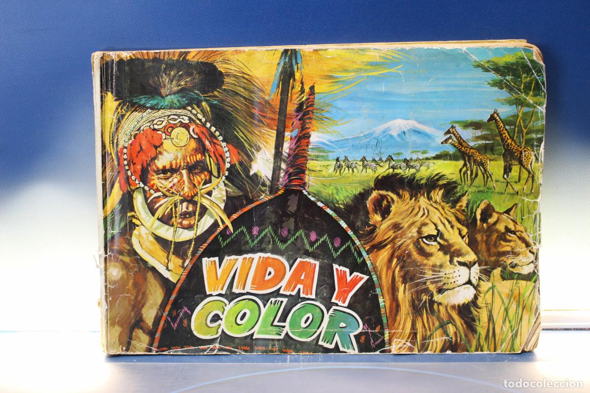 Coleccionismo &aacute;lbumes: &Aacute;lbum de cromos Vida y Color. &Aacute;lbumes Espa&ntilde;oles, 1970.