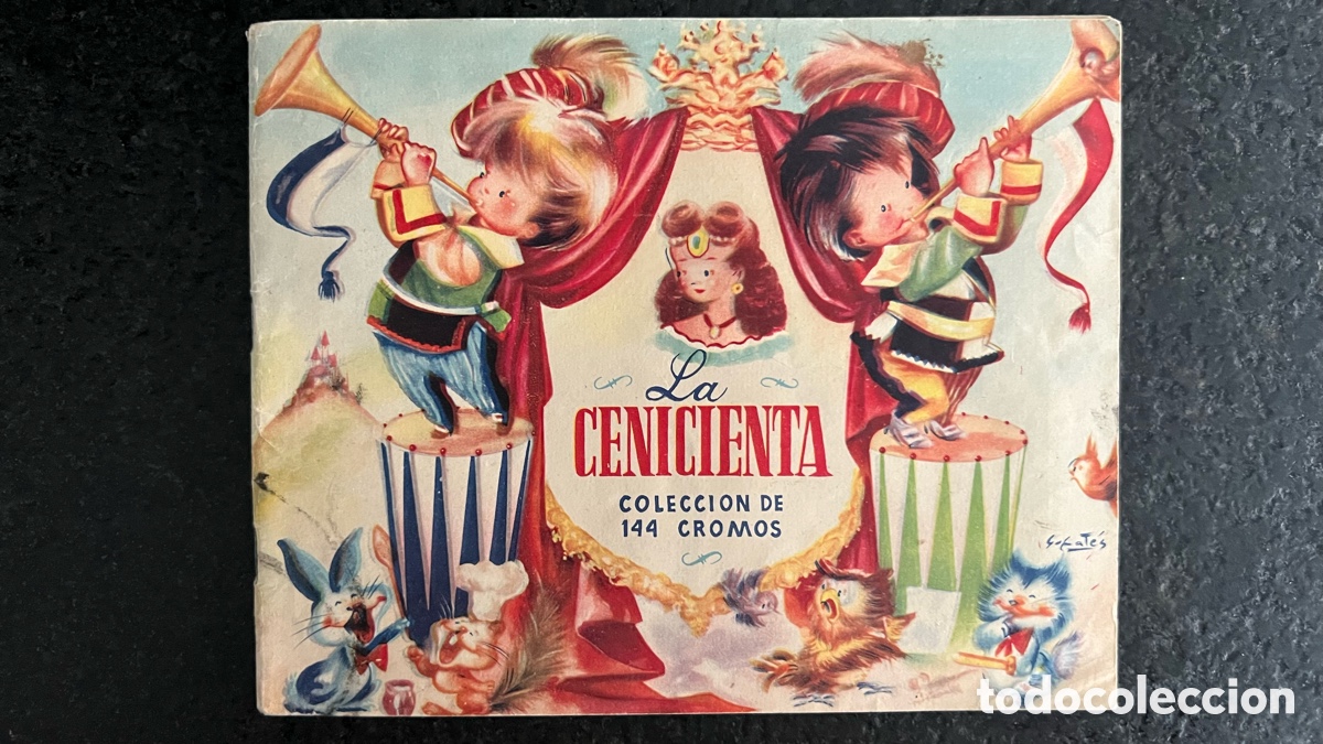 Coleccionismo &aacute;lbumes: Album de cromos la Cenicienta Bruguera portada Sabat&eacute;s. Contiene 35!cromos, a&ntilde;os 50.