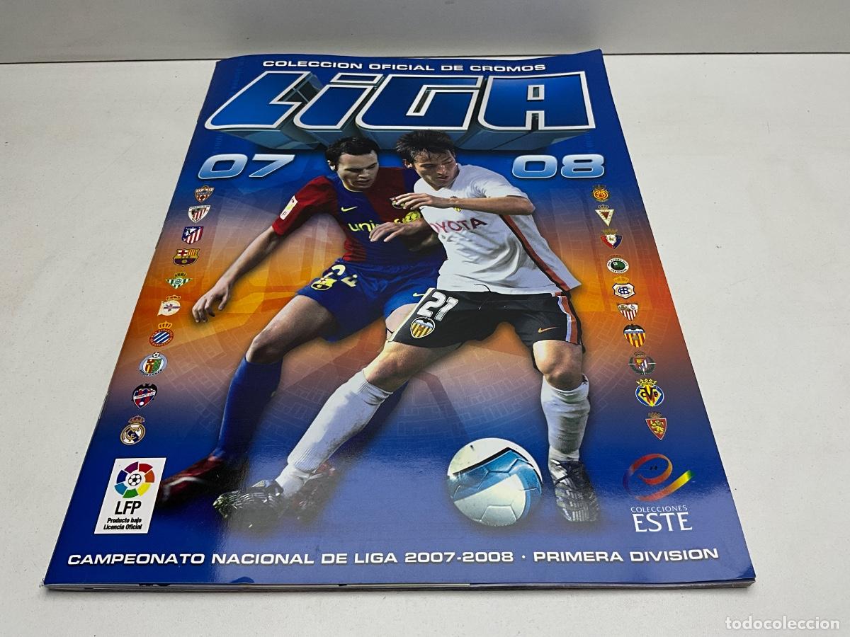 Coleccionismo &aacute;lbumes: &Aacute;LBUM PLANCHA CROMOS DE FUTBOL LIGA 2007-2008 - COLECCIONES ESTE - CROMO MESSI
