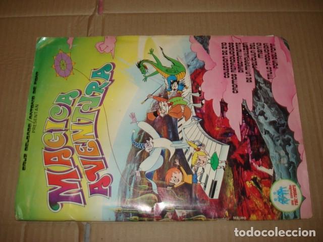 Coleccionismo &aacute;lbumes: Magica aventura, 1974, Riuz Romero, album completo a falta de 4 cromos troquelados,