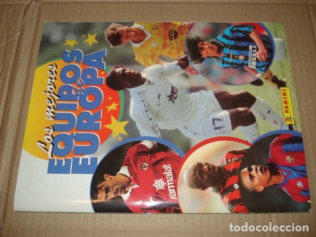 Coleccionismo &aacute;lbumes: Los mejores equipos de Europa, 1996, Panini, completo a falta de 1 cromo, buene stado