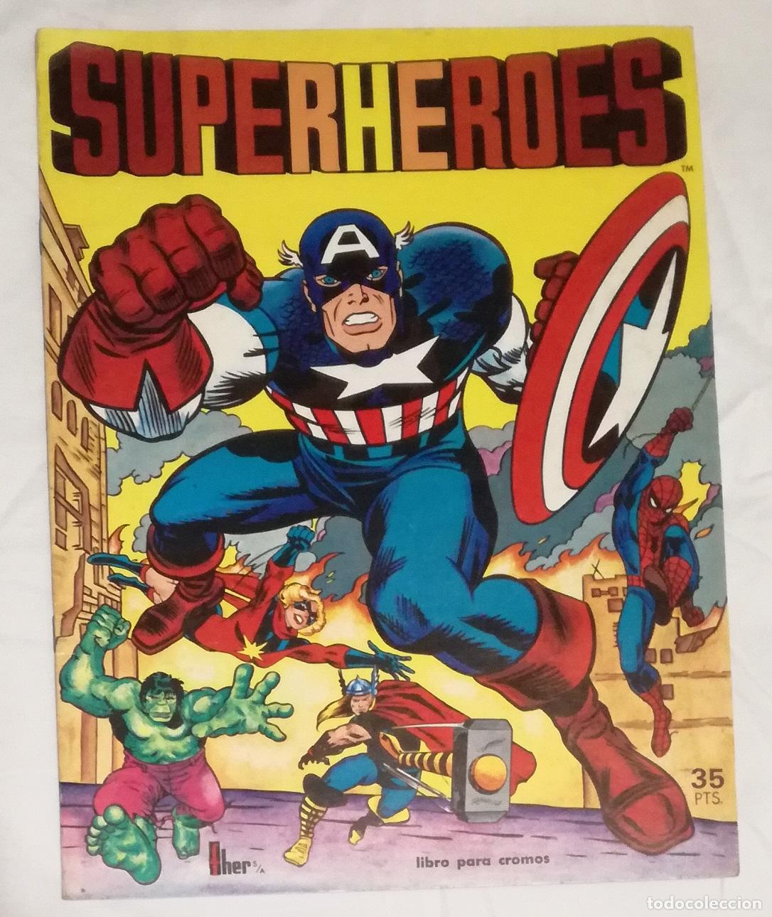 Coleccionismo &aacute;lbumes: Album Superheroes, FHER 1981 - Vacio y nuevo, de plancha