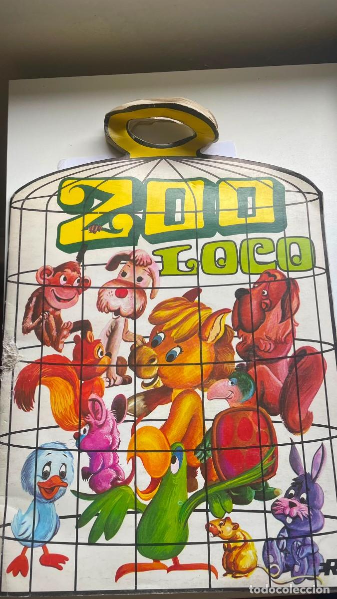 Coleccionismo &aacute;lbumes: Antiguo &aacute;lbum de cromos semicompleto - ZOO LOCO - Gran formato con asa (Coleccionismo ret