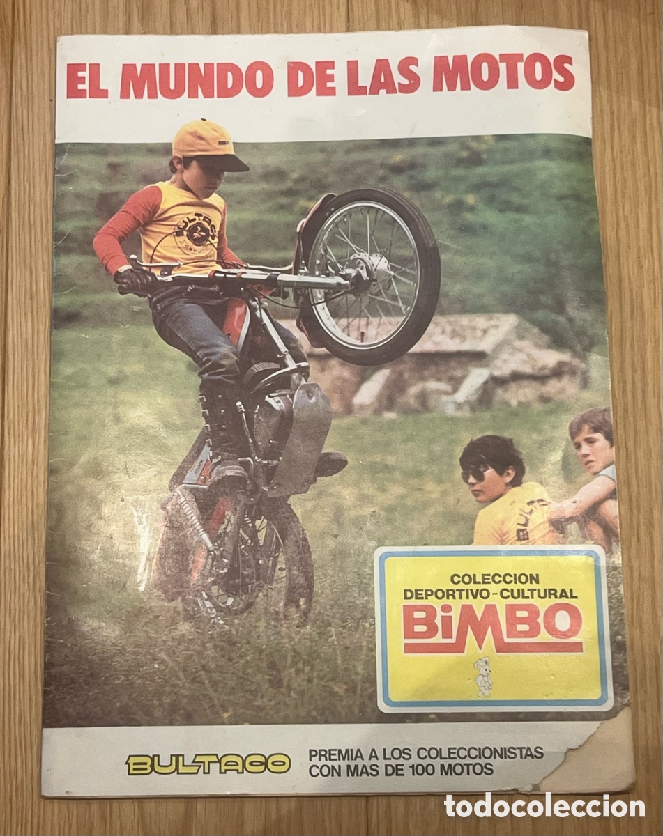 Coleccionismo &aacute;lbumes: &Aacute;LBUM: EL MUNDO DE LAS MOTOS - BIMBO - A&Ntilde;O 1976