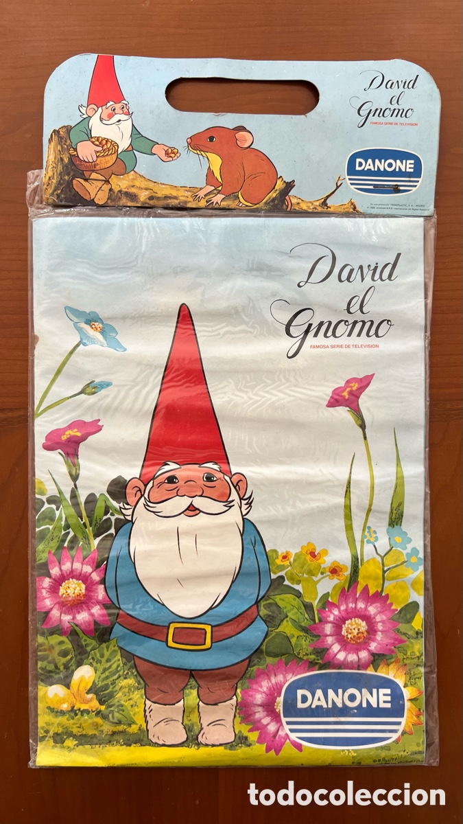 Coleccionismo &aacute;lbumes: DANONE - DAVID EL GNOMO - ALBUM DE CROMOS VACIO PRECINTADO SIN ABRIR