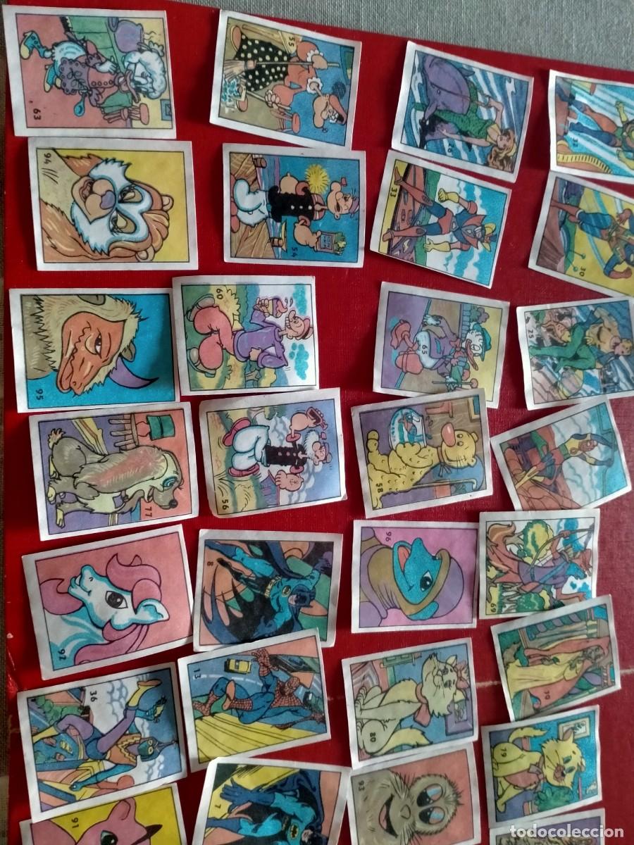 Coleccionismo &aacute;lbumes: cromos de de super heroes spiderman batman etc lote variado de 55