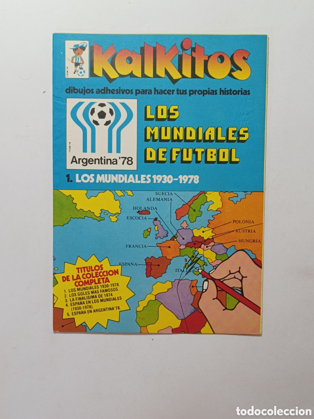 Coleccionismo &aacute;lbumes: KALKITOS. ARGENTINA 78. LOS MUNDIALES DE FUTBOL. USADO.