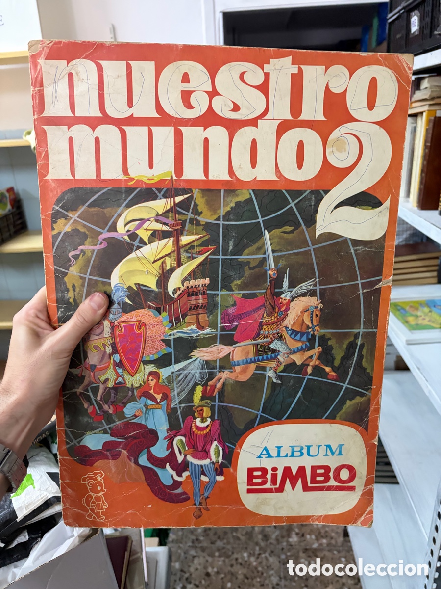 Coleccionismo &aacute;lbumes: Caja18 NUESTRO MUNDO 2, &aacute;lbum de CROMOS, &iexcl;COMLETO!, A&Ntilde;O 1968, (IBIS S.A), BIMBO!