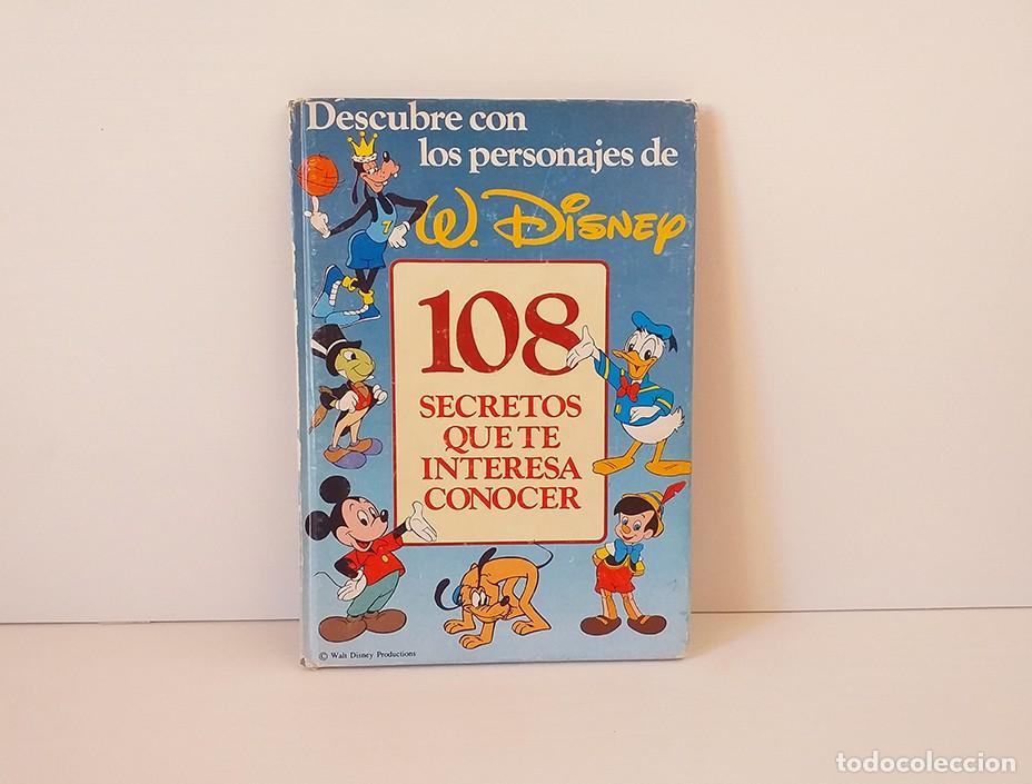 Coleccionismo &aacute;lbumes: Libro album descubre con los personajes de Walt disney 108 secretos que te interesa conocer