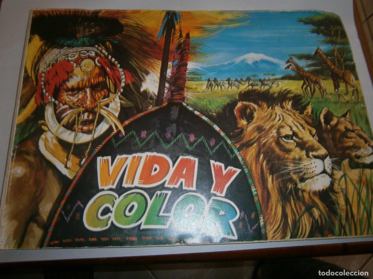 Coleccionismo &aacute;lbumes: ESPECTACULAR ANTIGUO ALBUM DE CROMOS VIDA Y COLOR