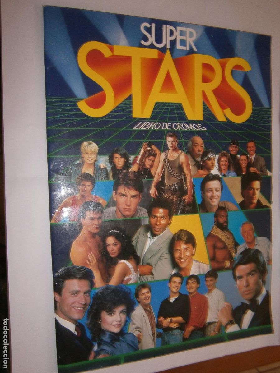 Coleccionismo &aacute;lbumes: ESPECTACULAR ANTIGUO ALBUM DE CROMOS SUPER STARS