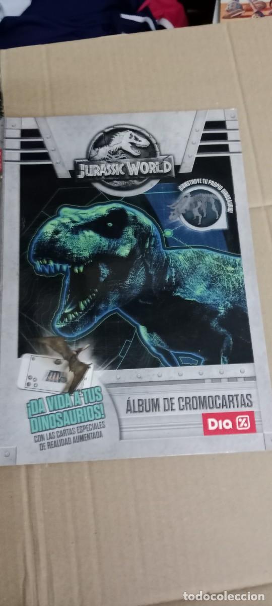 Coleccionismo &aacute;lbumes: ALBUM JURASSIC WORLD DIA PARK VER FOTOS ESTADO Y CROMOS CINE E-ABU