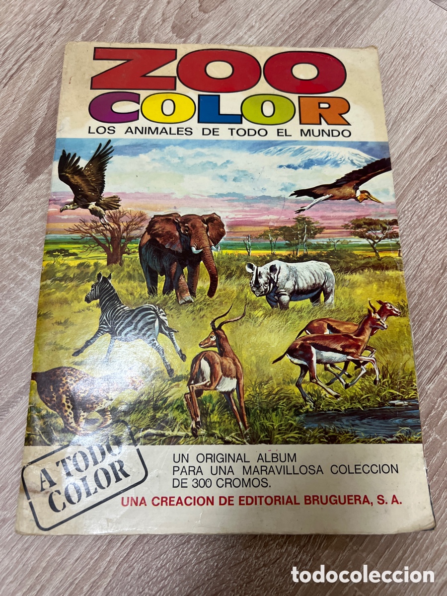 Coleccionismo &aacute;lbumes: ALBUM ZOO COLOR LOS ANIMALES DEL MUNDO INCOMPLETO