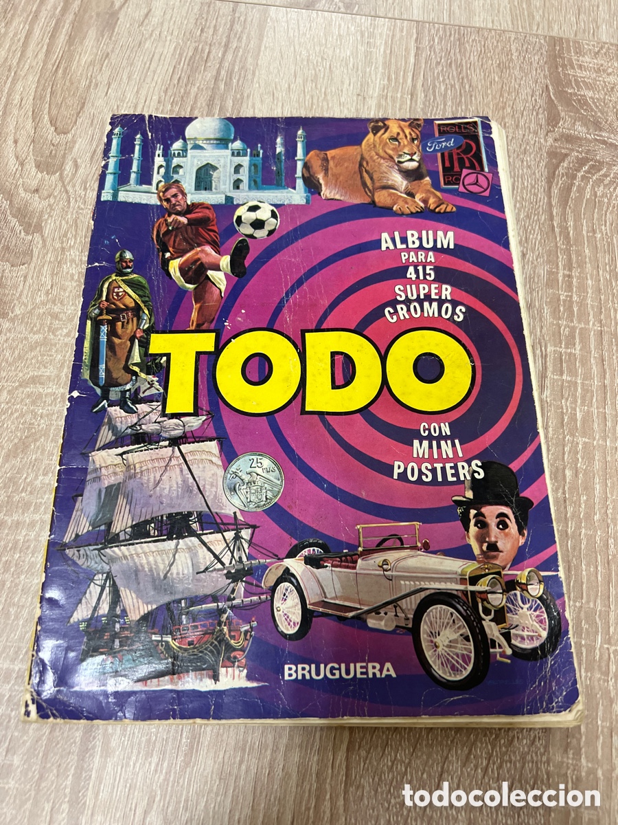 Coleccionismo &aacute;lbumes: ALBUM TODO BRUGUERA VACIO CON CROMOS DESPEGADOS
