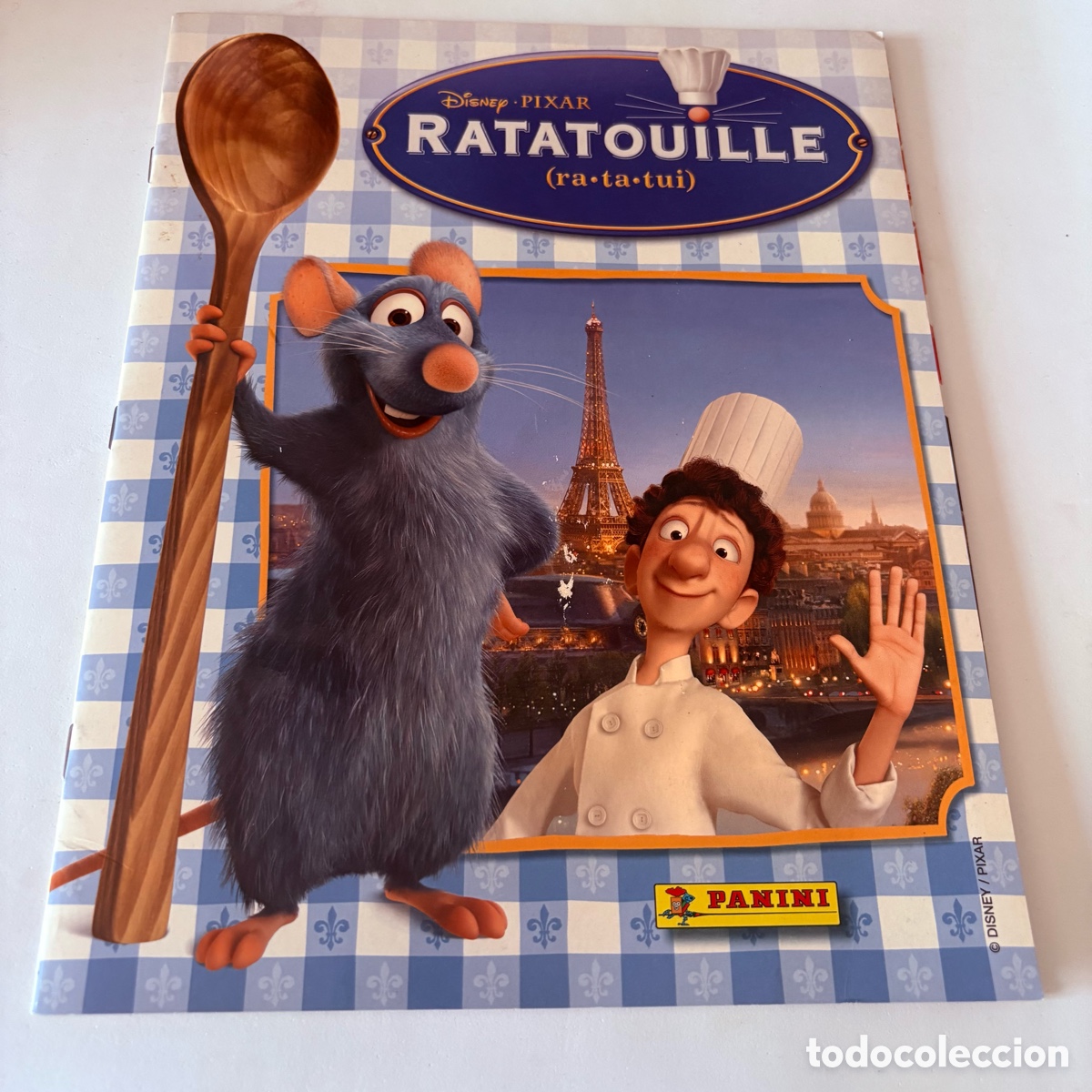 Coleccionismo &aacute;lbumes: Album de cromos NIEVO VACIO PLANCHA panini pixar disney RATATOUILLE TA TA TUI