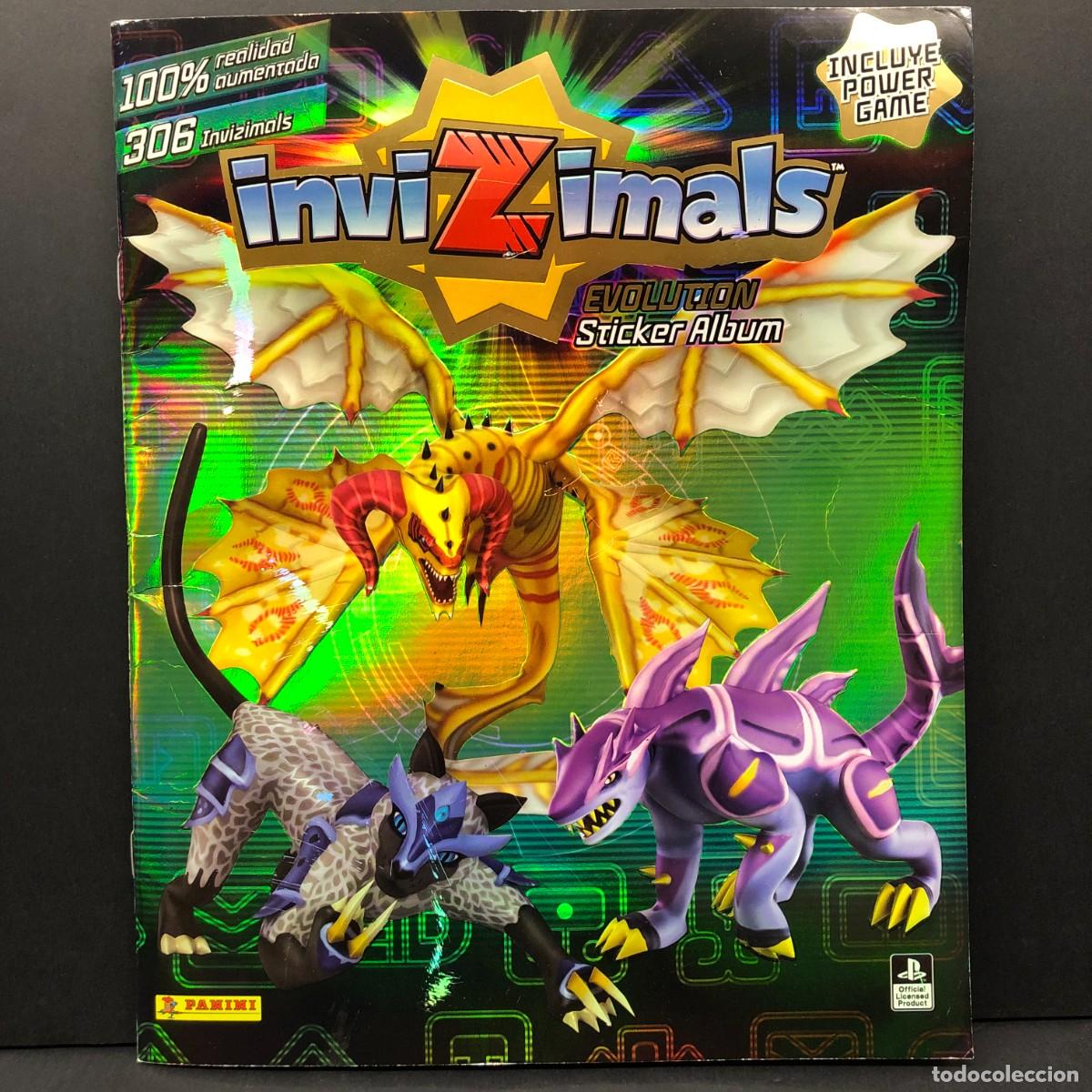 Coleccionismo &aacute;lbumes: INVIZIMALS - EVOLUTION STICKER ALBUM - PANINI - ALBUM DE CROMOS INCOMPLETO / 3088