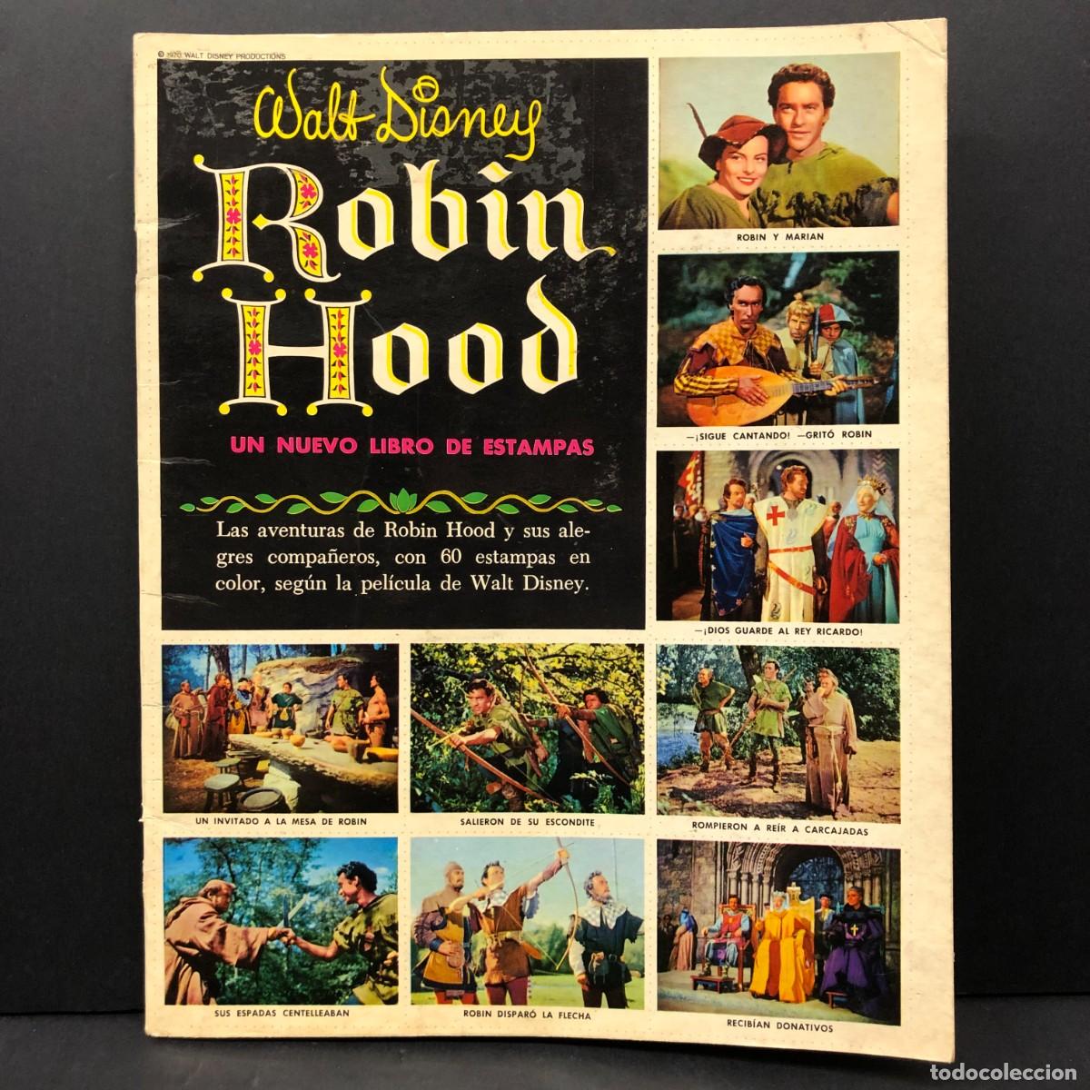 Coleccionismo &aacute;lbumes: ROBIN HOOD - WALT DISNEY - UN NUEVO LIBRO DE ESTAMPAS - ALBUM DE CASI COMPLETO / 3101