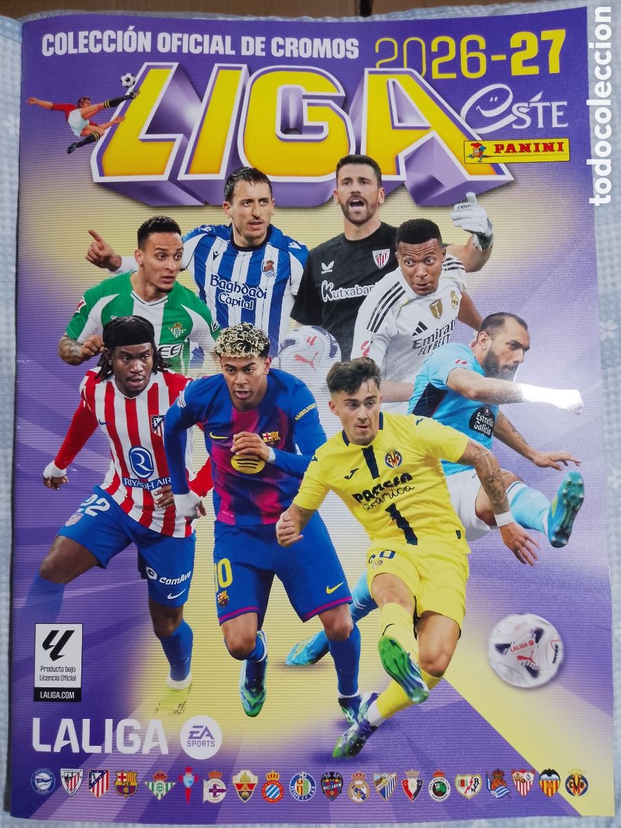 Coleccionismo &aacute;lbumes: ALBUM CROMOS OFICIAL LA LIGA 26 27 PANINI ESTE 2026 2027 - LALIGA . VACIO . NUEVO