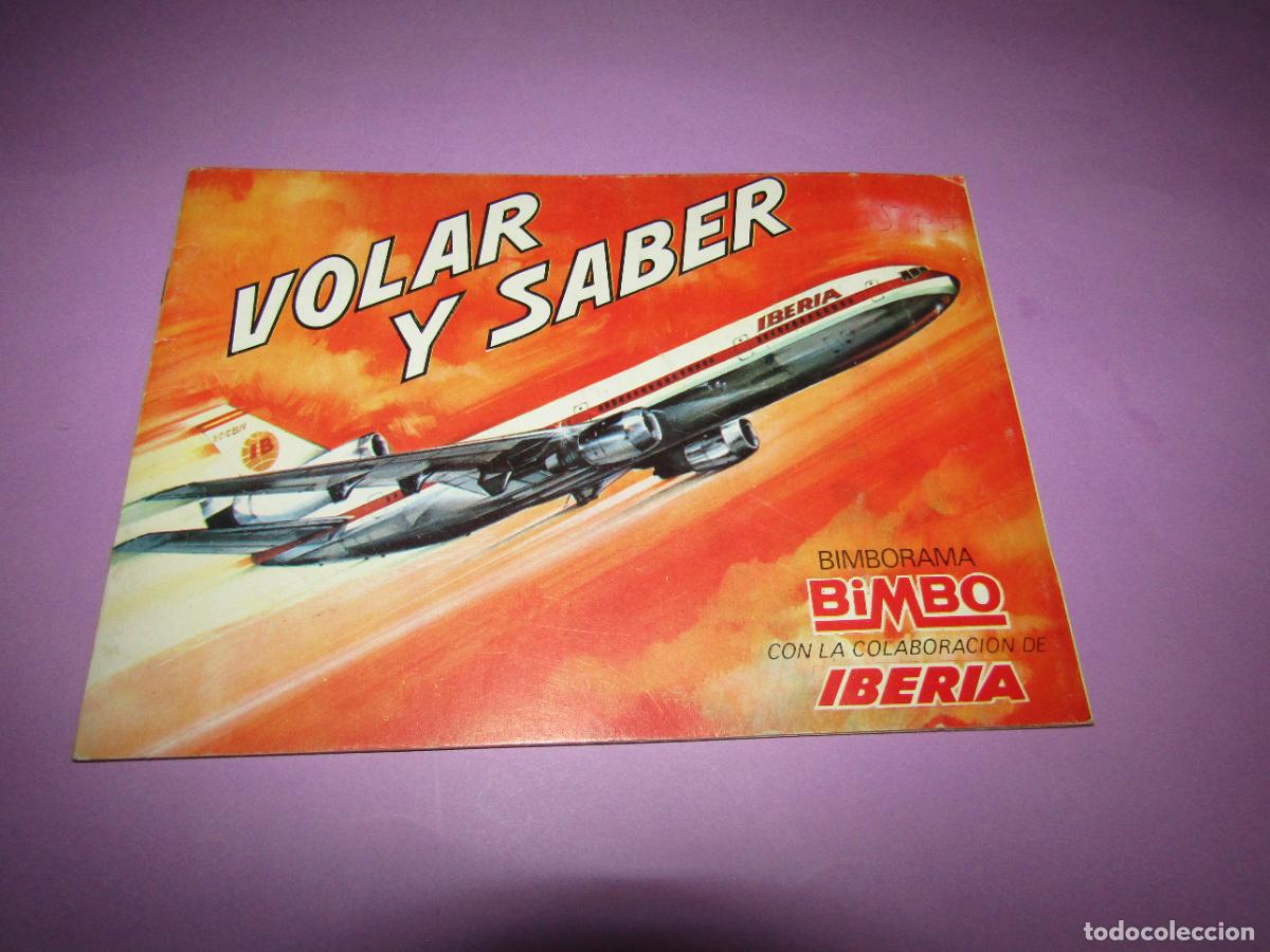 Coleccionismo &aacute;lbumes: Antiguo &Aacute;lbum Vac&iacute;o Plancha VOLAR Y SABER de IBERIA y BIMBO del A&ntilde;o 1974