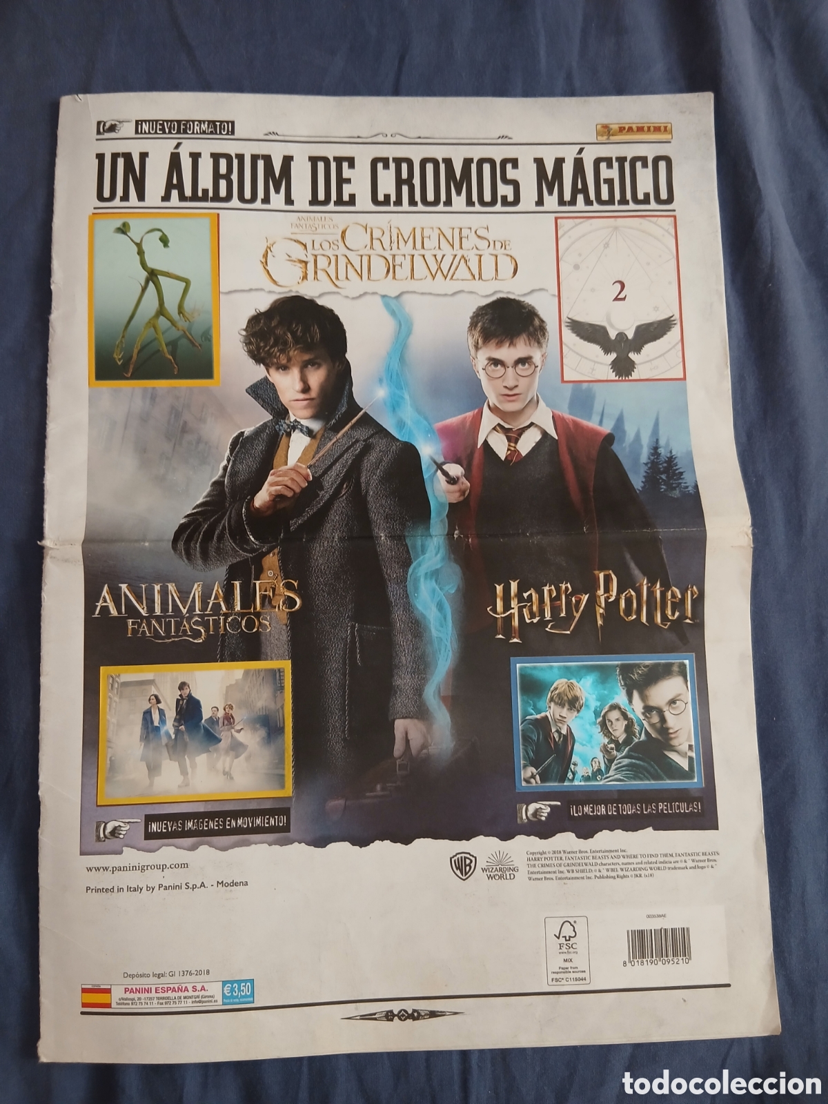 Coleccionismo &aacute;lbumes: &Aacute;lbum Cromos M&aacute;gica Animales Fant&aacute;sticos y Harry Potter (Incompleto) 2.018