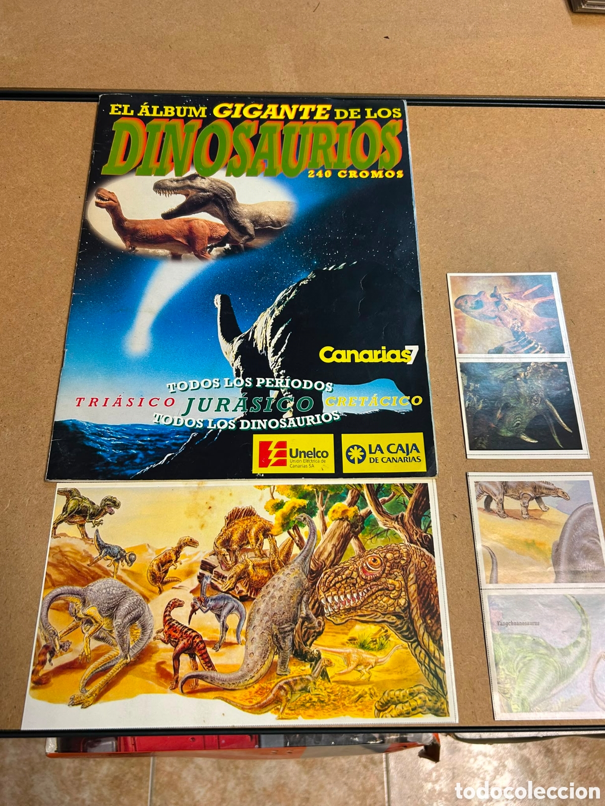 Coleccionismo &aacute;lbumes: &Aacute;lbum gigantes de los dinosaurios 1993