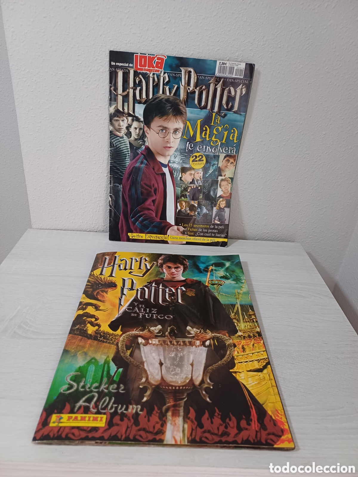 Coleccionismo &aacute;lbumes: &Aacute;LBUM DE CROMOS HARRY POTTER Y EL C&Aacute;LIZ DE FUEGO + REVISTA POSTERS