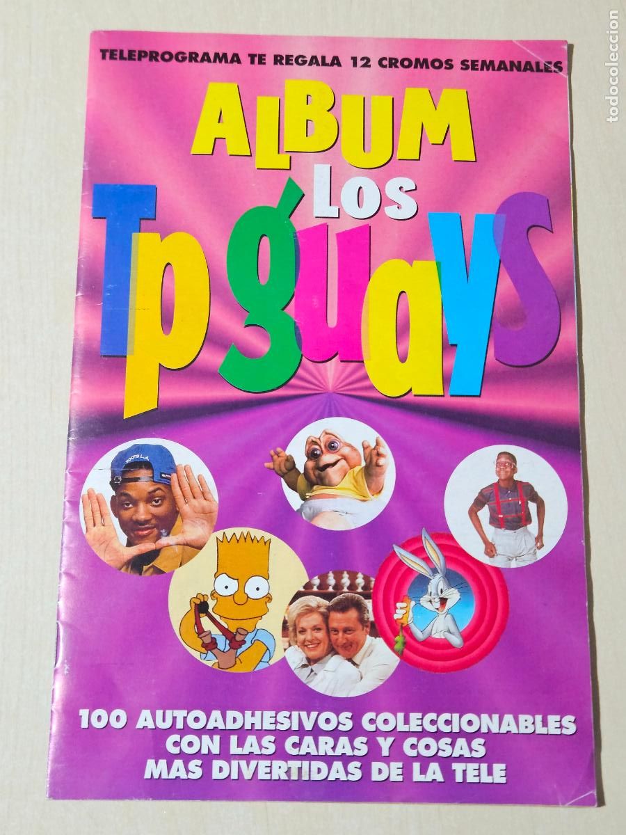 Coleccionismo &aacute;lbumes: &Aacute;LBUM DE CROMOS INCOMPLETO - LOS TP GUAYS - TELEPROGRAMA - FALTAN 14 CROMOS DEL TOTAL DE 100