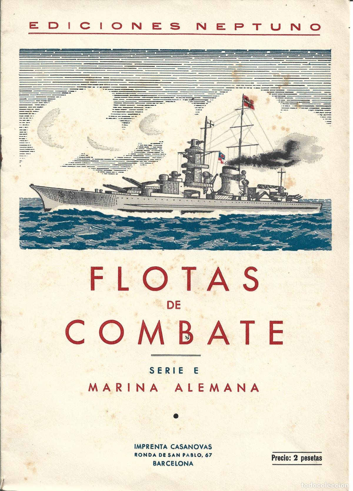 Coleccionismo &aacute;lbumes: FLOTAS DE COMBATE-SERIE E MARINA ALEMANA - EDICIONES NEPTUNO
