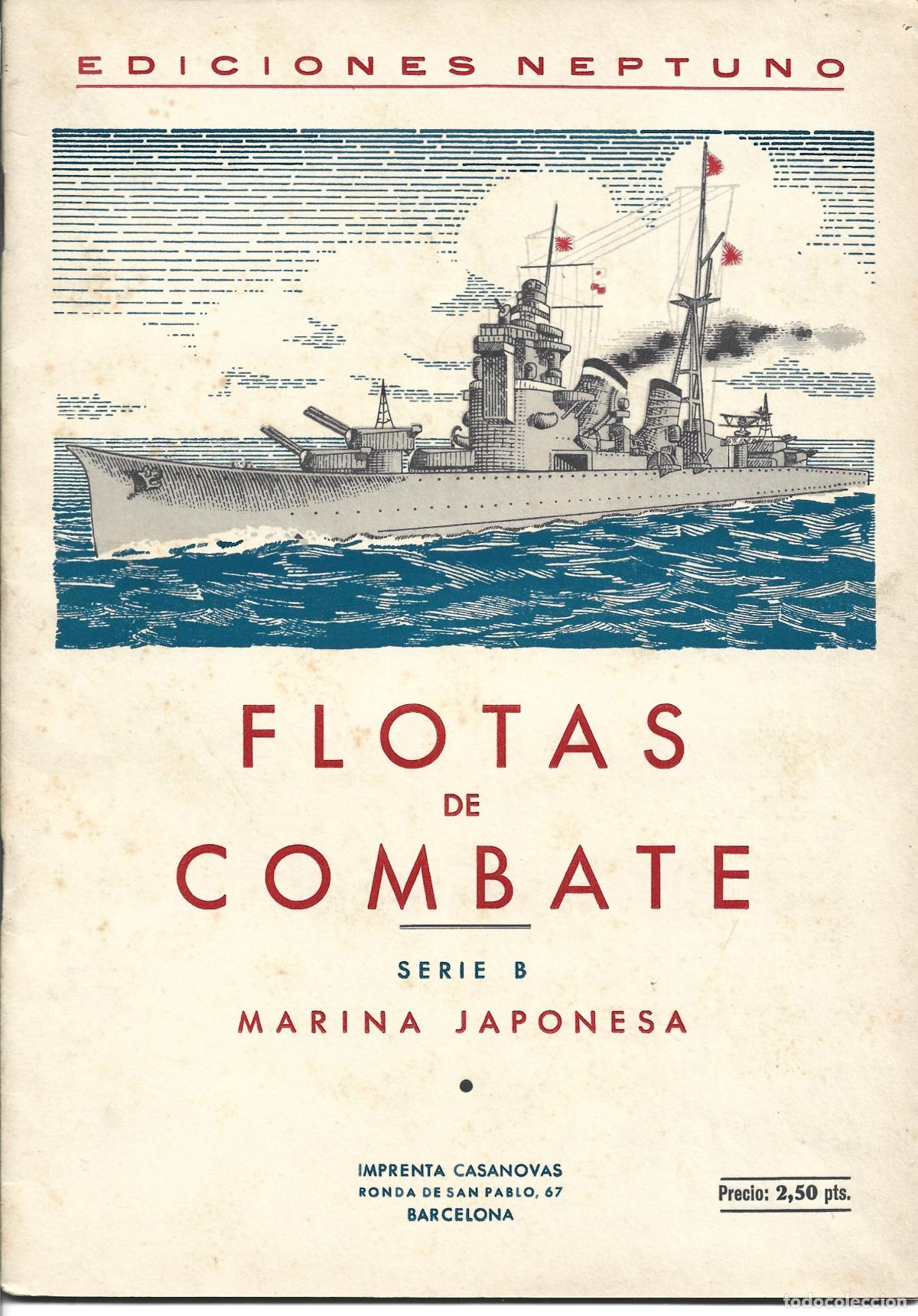 Coleccionismo &aacute;lbumes: FLOTAS DE COMBATE-SERIE B MARINA JAPONESA - EDICIONES NEPTUNO
