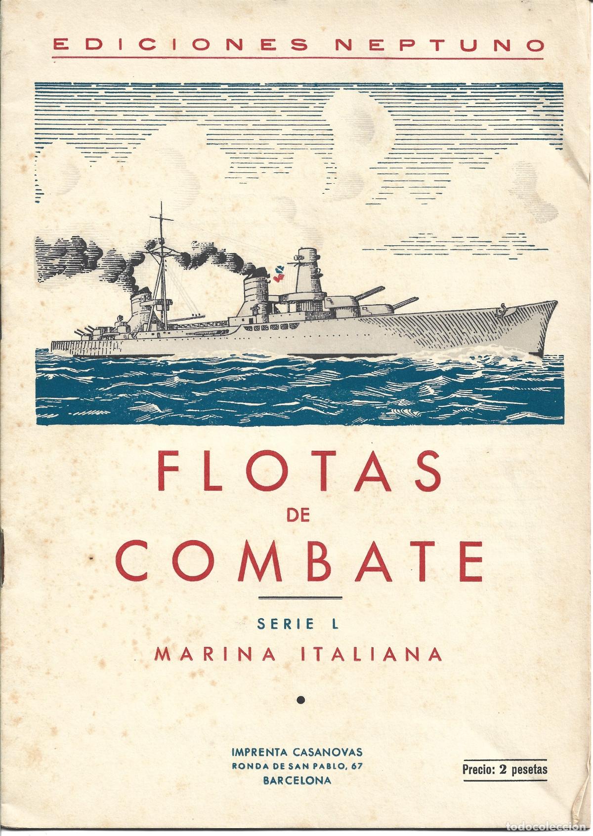 Coleccionismo &aacute;lbumes: FLOTAS DE COMBATE-SERIE L MARINA ITALIANA - EDICIONES NEPTUNO