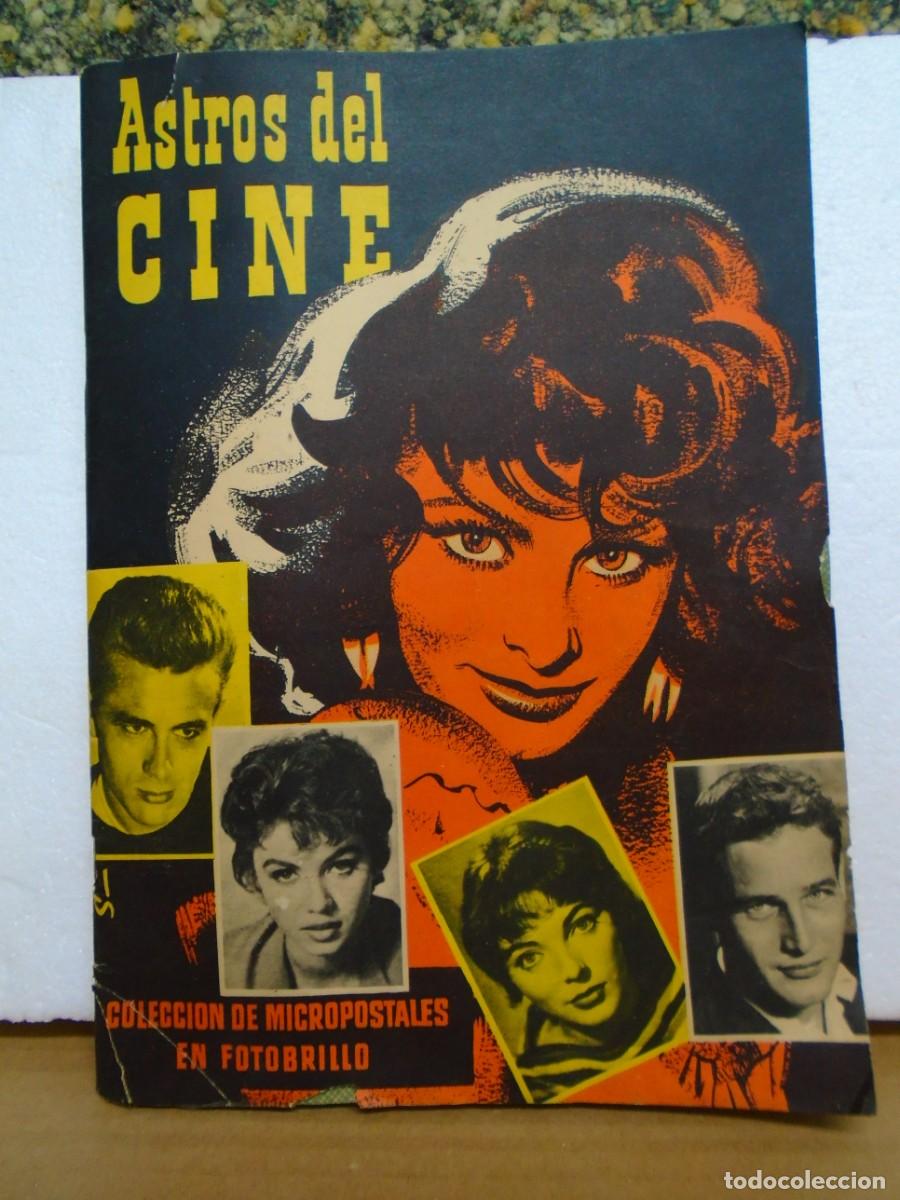 Coleccionismo &aacute;lbumes: ALBUM&rdquo;ASTROS DEL CINE&rdquo;COLECCION DE MICROPOSTALES EN FOTOBRILLO(1958)OBSEQUIO CHOCOLATES DE ALCOY.VER