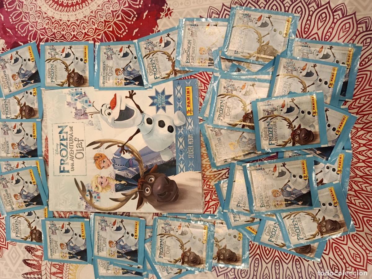 Coleccionismo &aacute;lbumes: FROZEN OLAF ALBUM Y 50 SOBRES DE CROMOS