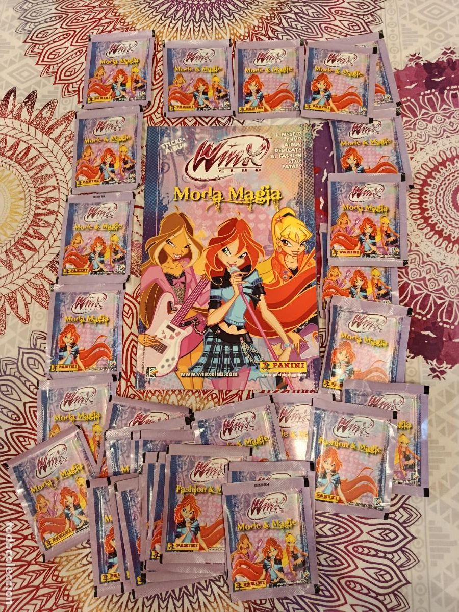 Coleccionismo &aacute;lbumes: WINX MODA Y MAGIA ALBUM Y 40 SOBRES DE CROMOS