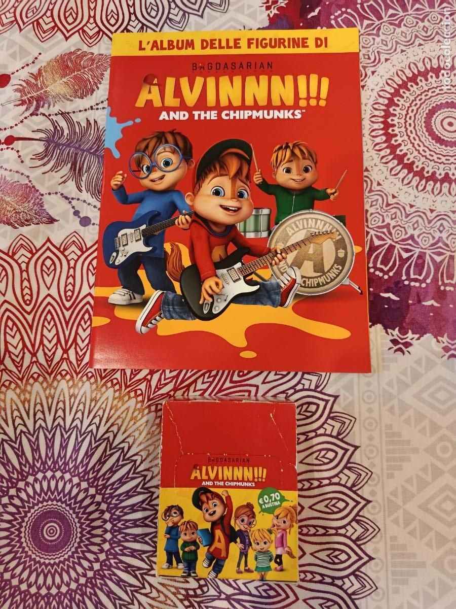 Coleccionismo &aacute;lbumes: ALVIN Y LAS ARDILLAS ALBUM Y CAJA DE SOBRES