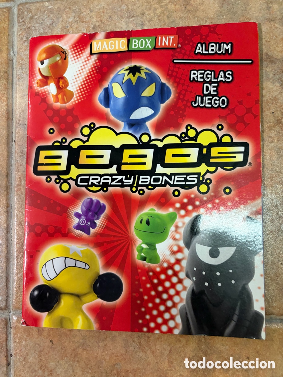 Coleccionismo &aacute;lbumes: Blas87E &aacute;lbum de cromos incompleto gogo&rsquo;s crazy bones magic box int.