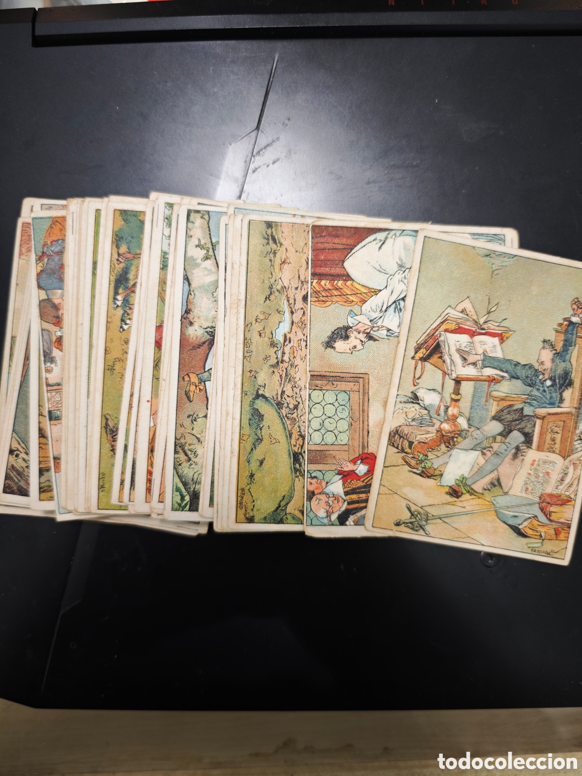 Coleccionismo &aacute;lbumes: Cromos don quijote chocolates Asensi valencia. Falta el cromo 7