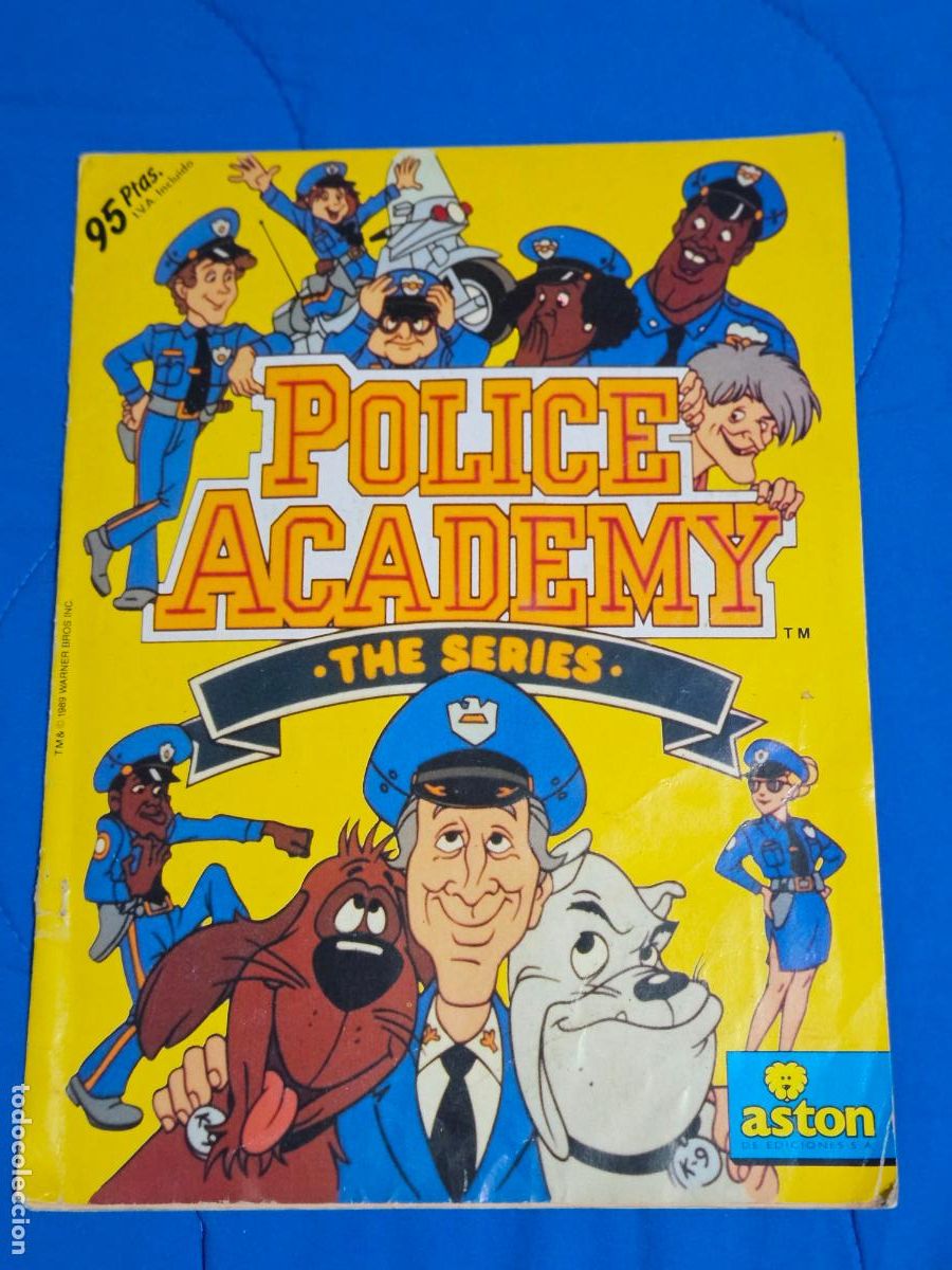 Coleccionismo &aacute;lbumes: &Aacute;LBUM POLICE ACADEMY THE SERIES LOCA ACEDEMIA POLICIA - EDICIONES ASTON FALTAN 22 CROMOS